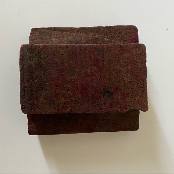 Vintage Textile Stamp Hand-Carved Wooden Print Blocks Textile Fabric Wal… - Picture 2 of 6